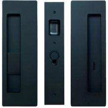 Cavilock - CL400B0429 - Cavity Sliders Magnetic Privacy Pocket Door Set, Snib LH (Left Hand)/ Emerg RH, Matte Black, for 1 3/8" Door Thickness