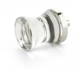Schaub<br />76-PN - City Lights Concave Glass Knob, Polished Nickel, 1-1/8" dia