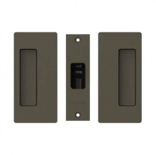 Cavilock<br />CL205A0002 - Passage Pocket Door Set, Non-Magnetic, Oil Rubbed Bronze, for 1-3/8" Door Thickness