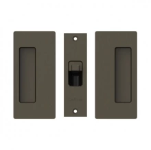 Cavilock<br />CL205C0002 - Bi-Parting Mate for Privacy Pocket Door Set, Passage with Striker, Oil Rubbed Bronze, for 1-3/8" Door Thickness