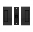 Cavilock<br />CL205C0021 - Magnetic Latch Bi-Parting Mate for Privacy Pocket Door Set, Passage with Striker, Matte Black, for 1-3/4" Door Thickness