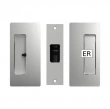 Cavilock<br />CL205D0033 - Privacy Pocket Door Set, Magnetic, Satin Chrome, for 1-3/4" Door Thickness