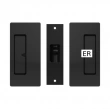 Cavilock<br />CL205D0048 - Privacy Pocket Door Set, Magnetic, Matte Black, for 1-3/4" Door Thickness