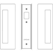 Cavilock - CL400A0426 - Cavity Sliders Passage Pocket Door Set, Non-Magnetic, Non-Latching, Matte Black, for 1 3/4" Door Thickness