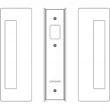 Cavilock<br />CL400A0426 - Cavity Sliders Passage Pocket Door Set, Non-Magnetic, Non-Latching, Matte Black, for 1 3/4" Door Thickness