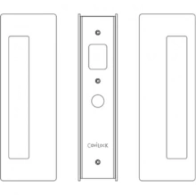 Cavilock - CL400A0429 - Cavity Sliders Passage Pocket Door Set, Magnetic Latching, Matte Black, for 1 3/4" Door Thickness