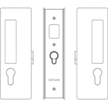 Cavilock - CL400C0439 - Cavity Sliders Magnetic Key Locking Pocket Door Set, Key/Key, Matte Black, for 1 3/4" Door Thickness