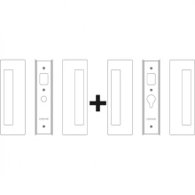 Cavilock - CL400D0428. - Cavity Sliders Magnetic Bi-Parting Passage Pocket Door Set, Mag Latching, Matte Black, for 1-3/8" Door Thickness