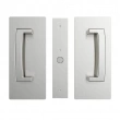 Cavilock<br />CL406A0129 - Cavity Sliders CL406ADA Offset Passage (Blank/Blank) Magnetic Latching - Satin Chrome 1 3/4" Thickness