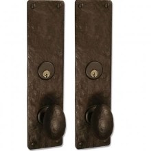 Coastal Bronze - 110-00-DBL - Square Double Cylinder Mortise Entry Set 8" x 2-3/4"