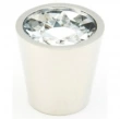Schaub<br />72-C-PN - Stargaze Cylinder Clear Knob, Polished Nickel, 1-1/16" Diameter