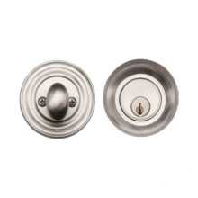 Ashley Norton - DB4190 Solid Brass  - 2-1/2" Traditional Round Single Cylinder Deadbolt