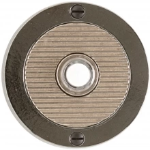 Rocky Mountain Hardware - DBB-E101 - Doorbell Button - 3-1/2" Round Designer Escutcheons