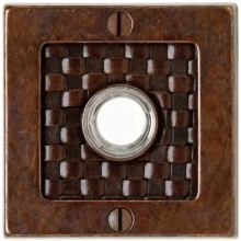 Rocky Mountain Hardware - DBB-E103 - Doorbell Button - 3" x 3" Square Designer Escutcheons Rocky Mountain Hardware - DBB-E103 - Doorbell Button - 3" x 3" Square Designer Escutcheons