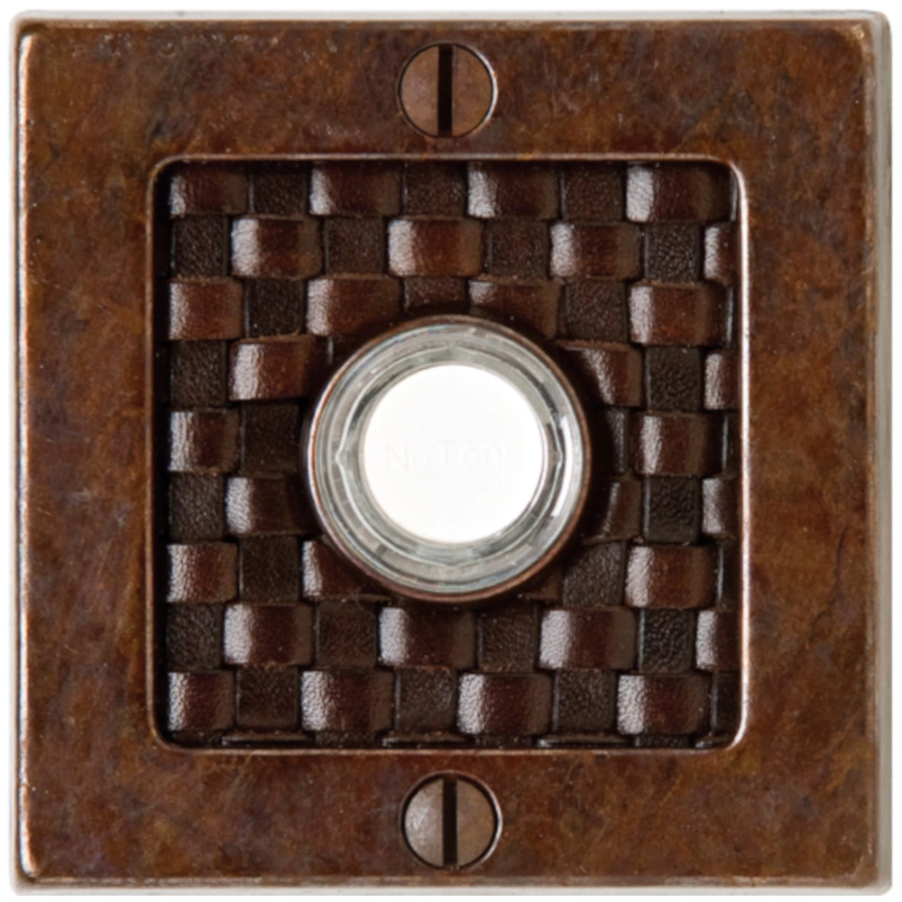 Designer Leather Doorbell Buttons