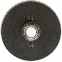 Rocky Mountain Hardware - DBB-E202 - Doorbell Button - 3-1/2" Round Metro Escutcheon