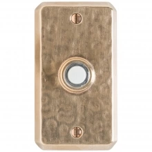 Rocky Mountain Hardware - DBB-E30403 - Doorbell Button - 2-1/2" x 4-1/2" Hammered Escutcheons