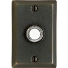 Rocky Mountain Hardware - DBB-E400 - Doorbell Button - 2-1/2" x 3-3/4" Rectangular Escutcheon