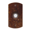 Rocky Mountain Hardware<br />DBB-E504 - Doorbell Button - 2 1/2" x 4 1/2" Curved Escutcheon