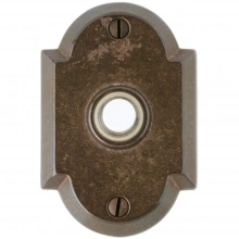 Rocky Mountain Hardware - DBB-E700 - Doorbell Button - 2-1/2" x 3-3/4" Arched Escutcheons