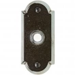 Rocky Mountain Hardware<br />DBB-E701 - Doorbell Button - 2-1/2" x 5-1/2" Arched Escutcheon