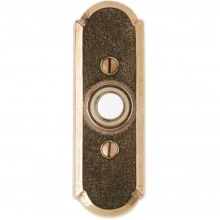 Rocky Mountain Hardware - DBB-EW708 - Doorbell Button - 1-1/2" x 4-1/2" Arched Escutchoens