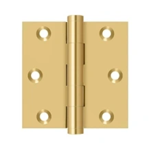 Deltana<br />CSB33 - 3" x 3" Square Hinge - PVD Polished Brass