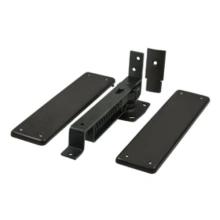 Deltana<br />DASH95U10B - Spring Hinge, Double Action with Solid Brass Cover Plates - Oil Rubbed Bronze