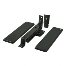 Deltana<br />DASH95U19 - Spring Hinge, Double Action with Solid Brass Cover Plates - Paint Black