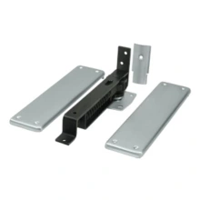 Deltana<br />DASH95U26D - Spring Hinge, Double Action with Solid Brass Cover Plates - Brushed Chrome