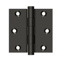Deltana<br />DSB310B - 3" x 3" Square Hinge - Oil Rubbed Bronze