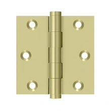 Deltana<br />DSB33-UNL - 3" x 3" Square Hinge - Unlacquered Brass
