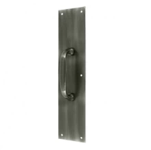 Deltana - PPH55 - Solid Brass Push Plate with 5 1/2" Handle - 3 1/2" x 15"