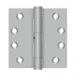 Deltana SS44N<br />4" X 4" Square Hinge, Non-Removable Pin