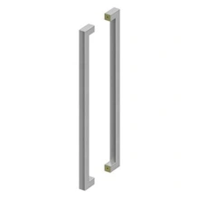 Deltana<br />SSPBB3615U32D - 36" Extra Long Contemporary Pulls, Back-to-Back - Brushed Stainless