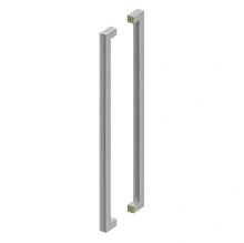 Deltana<br />SSPBB4215U32D - 42" Extra Large Contemporary Pulls, Back-to-Back - Brushed Stainless