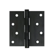 Deltana<br />DSB4-RZ  - 4" X 4" Square Hinge PAIR, Zig Zag, Solid Brass, Residential