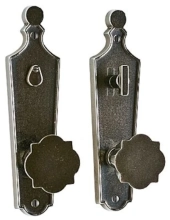 Rocky Mountain Hardware - E10017/E10016 - Privacy Mortise Lock Set - 2-1/2" x 9-1/4" Paris Escutcheons
