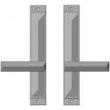 Rocky Mountain Hardware<br />E21040/E21040 - 1 3/4" x 11" Mack Multi-Point Entry Set Escutcheon, American Cylinder - Passage, Lever Low