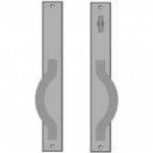Rocky Mountain Hardware - E224/E225 - Patio Sliding Door Set - 1-3/4" x 13" Metro Escutcheons