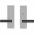 Rocky Mountain Hardware<br />E30310/E30311 - Patio Mortise Lock Set - 3" x 10" Trousdale Escutcheons
