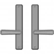 Rocky Mountain Hardware<br />E30461/E30461 - 1 3/4" x 11" Hammered Multi-Point Entry Set Escutcheon, American Cylinder - Passage, Lever Low