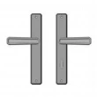 Rocky Mountain Hardware<br />E30465/E30466  - 1-3/4" x 11" Hammered Multi-Point Entry Set Escutcheon, American Cylinder - Patio, Lever High