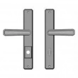 Rocky Mountain Hardware<br />E30467/E30466 - 1-3/4" x 11" Hammered Multi-Point Entry Set Escutcheon, American Cylinder - Entry, Lever High