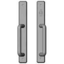 Rocky Mountain Hardware - E30482/E30483 - Patio Sliding Door Set - 1-3/4" x 13" Hammered Escutcheons