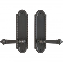 Rocky Mountain Hardware - E30606/E30606 - Passage Mortise Lock Set - 2-1/2" x 9" Corbel Arched Escutcheons