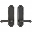 Rocky Mountain Hardware<br />E30606/E30606 - Passage Mortise Lock Set - 2-1/2" x 9" Corbel Arched Escutcheons