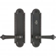Rocky Mountain Hardware<br />E30606/E30607 - Patio Mortise Lock Set - 2-1/2" x 9" Corbel Arched Escutcheons