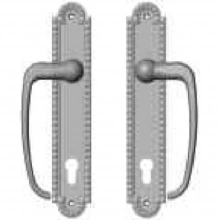 Rocky Mountain Hardware - E30669/E30669 - Entry Sliding Door Set - 2" x 11" Corbel Arched Escutcheons