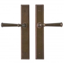 Rocky Mountain Hardware - E330/E330 - 1 3/4" x 11" Stepped Multi-Point Entry Set Escutcheon, American Cylinder - Passage Trim, Lever High